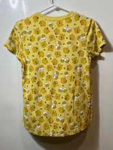 Load image into Gallery viewer, Disney Girls Yellow Winnie The Pooh All Over Print Pullover T-Shirt Size Medium
