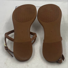 Load image into Gallery viewer, Authentic Tory Burch Womens Dillon Brown Leather Thong Sandals Size 8M Damaged
