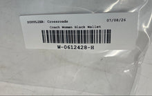 Load image into Gallery viewer, Coach Womens Black Signature Print Zipper Travel Mini Coin Wallet
