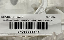 Load image into Gallery viewer, Anthropologie Womens White Smocked Pull-On Tiered Mini Skirt Size X-Small
