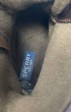 Load image into Gallery viewer, Sperry Womens Saltwater STS91176 Black Brown Leather Ankle Duck Boots Size 9
