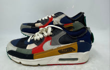 Load image into Gallery viewer, Nike Womens Air Max 90 DJ4878-400 Blue Multicolor Lace-Up Sneaker Shoes Size 9
