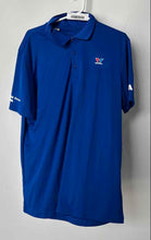Load image into Gallery viewer, Adidas Mens Blue Short Sleeve Collared Regular Fit Polo Shirt Size L
