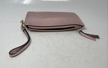 Load image into Gallery viewer, Victoria Secret Womens Pink Metallic Leather Zipper Wristlet Wallet
