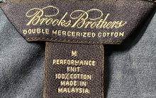 Load image into Gallery viewer, Brooks Brothers Mens Blue Cotton Short Sleeve Spread Collar Polo Shirt Size M
