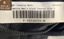 Load image into Gallery viewer, Merona Mens Black Knitted Long Sleeve Pullover Sweater Size Small
