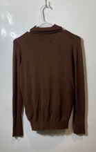 Load image into Gallery viewer, Zara Womens Brown Knitted Long Sleeve Turtleneck Pullover Sweater Size M
