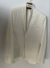 Load image into Gallery viewer, Zara Mens White Long Sleeve Notch Lapel Single-Breasted Two Button Blazer Sz 38
