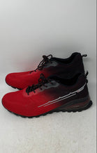 Load image into Gallery viewer, Kricely Mens Red Black X-Grip Low Top Lace-Up Sneaker Shoes Size 15
