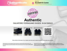 Load image into Gallery viewer, Authentic Salvatore Ferragamo Mens Black Leather Lace-Up Sneakers Shoes Sz 8 EE
