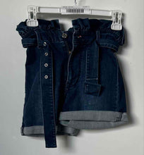 Load image into Gallery viewer, Guess Womens Blue Denim Belted Pockets Flat Front Paperbag Shorts Size 24
