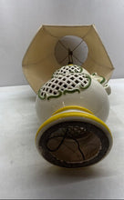 Load image into Gallery viewer, Vintage Cutout Scroll Design Shade Ceramic Table Lamp Not Tested
