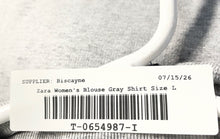 Load image into Gallery viewer, Zara Womens Gray Heather Print Sleeveless Crew Neck Tank Top Size Large
