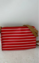 Load image into Gallery viewer, Kenneth Cole Reaction Womens Red White Striped Printed Adjustable Crossbody Bag
