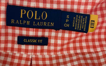 Load image into Gallery viewer, Polo Ralph Lauren Mens White Red Check Print Classic Fit Button-Up Shirt Size S
