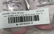 Load image into Gallery viewer, Nike Kids Air Jordan 12 819666-600 Pink White Lace-Up Sneaker Shoes Size 7C
