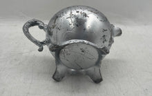 Load image into Gallery viewer, Vintage Silver-Tone Engraved Tableware Scroll Handle Four-Footed Creamer
