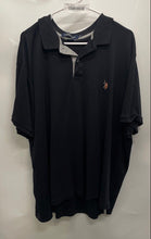 Load image into Gallery viewer, U.S. Polo Assn. Mens Black Cotton Short Sleeve Regular Fit Polo Shirt Size 3XL
