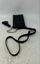 Load image into Gallery viewer, Kate Spade New York Womens Black Pebbled Leather Tassel Phone Crossbody Bag
