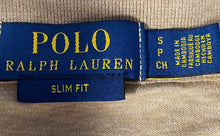 Load image into Gallery viewer, Polo Ralph Lauren Mens Khaki Short Sleeve Collared Polo Shirt Size Small
