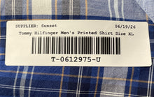 Load image into Gallery viewer, Tommy Hilfiger Mens Blue Plaid Print Cotton Long Sleeve Button-Up Shirt Size XL
