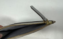 Load image into Gallery viewer, Authentic Tory Burch Womens Gray Diamond-Quilted Card Wallet Worn Damaged
