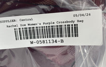 Load image into Gallery viewer, Rachel Zoe Womens Purple Inner Pockets Adjustable Strap Shoulder Crossbody Bag
