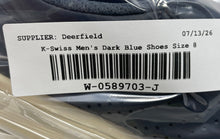 Load image into Gallery viewer, K-Swiss Mens Court Casper Dark Blue Leather Lace-Up Sneaker Shoes Size 8

