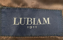Load image into Gallery viewer, Lubiam Mens Brown Long Sleeve Single-Breasted Three-Button Blazer Size 44R
