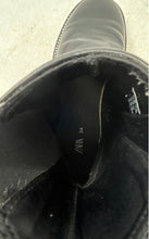 Load image into Gallery viewer, Zara Womens Black Leather Round Toe Rhinestone Ankle Chelsea Boots Size EU 34
