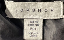 Load image into Gallery viewer, Topshop Womens Black Long Sleeve Collared Pockets Zipper Biker Jacket Size 6
