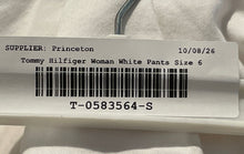 Load image into Gallery viewer, Tommy Hilfiger Womens White Flat Front Pockets Straight Leg Chino Pants Size 6
