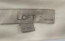 Load image into Gallery viewer, Ann Taylor Loft Womens Beige Long Sleeve High-Low Hem Blouse Top Size MP
