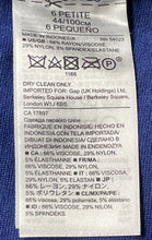 Load image into Gallery viewer, Banana Republic Womens Blue Short Sleeve Crew Neck Back Zip Shift Dress Size 6 P

