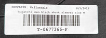 Load image into Gallery viewer, Bugatchi Mens Black Pima Cotton Short Sleeve Regular Fit Polo Shirt Size M

