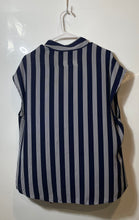 Load image into Gallery viewer, 7th Avenue Design Studio New York &amp; Company Womens Blue White Blouse Top Size XL
