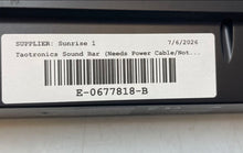 Load image into Gallery viewer, TaoTronics Black 16" Bluetooth 5.0 Soundbar Needs Power Cable Not Tested
