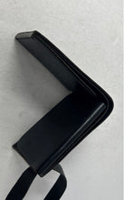 Load image into Gallery viewer, Unbranded Mens Black Leather Lightweight Bifold Wallet With Strap
