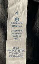 Load image into Gallery viewer, Lululemon Womens Black Round Neck Short Sleeve Pullover T-Shirt Size 4
