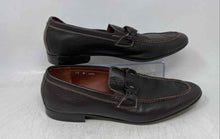 Load image into Gallery viewer, Donald J Pliner Mens Brown Leather Slip-On Almond Toe Loafer Shoes Size 10 M
