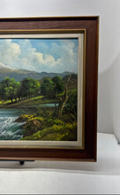 Load image into Gallery viewer, Framed Natural View Snow Mountain Stream Waterfall Landscape Picture Painting
