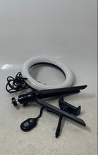 Load image into Gallery viewer, Focus Onn Model 100130493 Black Tabletop RGB Ring Light With Tripod Not Tested
