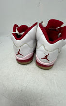 Load image into Gallery viewer, Nike Kids Air Jordan 5 440892-106 White Red Lace-Up Sneaker Shoes Size 5.5Y
