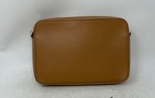 Load image into Gallery viewer, Michael Kors Womens Brown Saffiano Leather Zip Top Jet Set Crossbody Handbag
