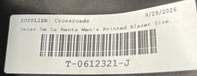 Load image into Gallery viewer, Oscar De La Renta Mens Brown Black Houndstooth Print Two-Button Blazer Size 44L
