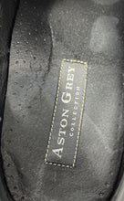 Load image into Gallery viewer, Aston Grey Mens Fortune II Black Leather Slip-On Casual Loafers Shoes Size 9.5
