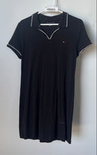 Load image into Gallery viewer, Tommy Hilfiger Womens Black Cotton Short Sleeve Polo T-Shirt Dress Size L

