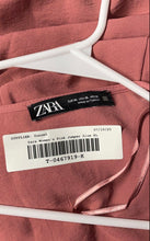 Load image into Gallery viewer, Zara Womens Pink Surplice Neck Roll-Tab Sleeve One-Piece Jumper Size XL
