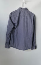Load image into Gallery viewer, H&amp;M Mens Black White Gingham Premium Cotton Button-Up Shirt Size Medium
