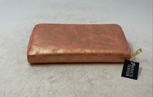 Load image into Gallery viewer, Bijoux Terner Womens Pink Gold Faux Leather Continental Zip-Around Wallet W/ Tag
